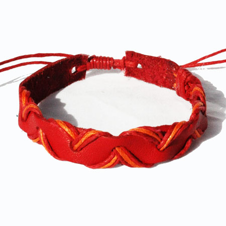 Red Zig Zag Bracelet