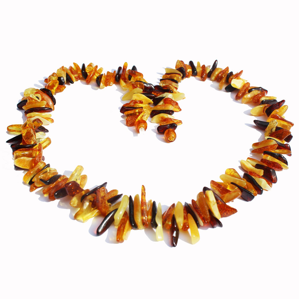 Multi Amber Necklace - Spikes