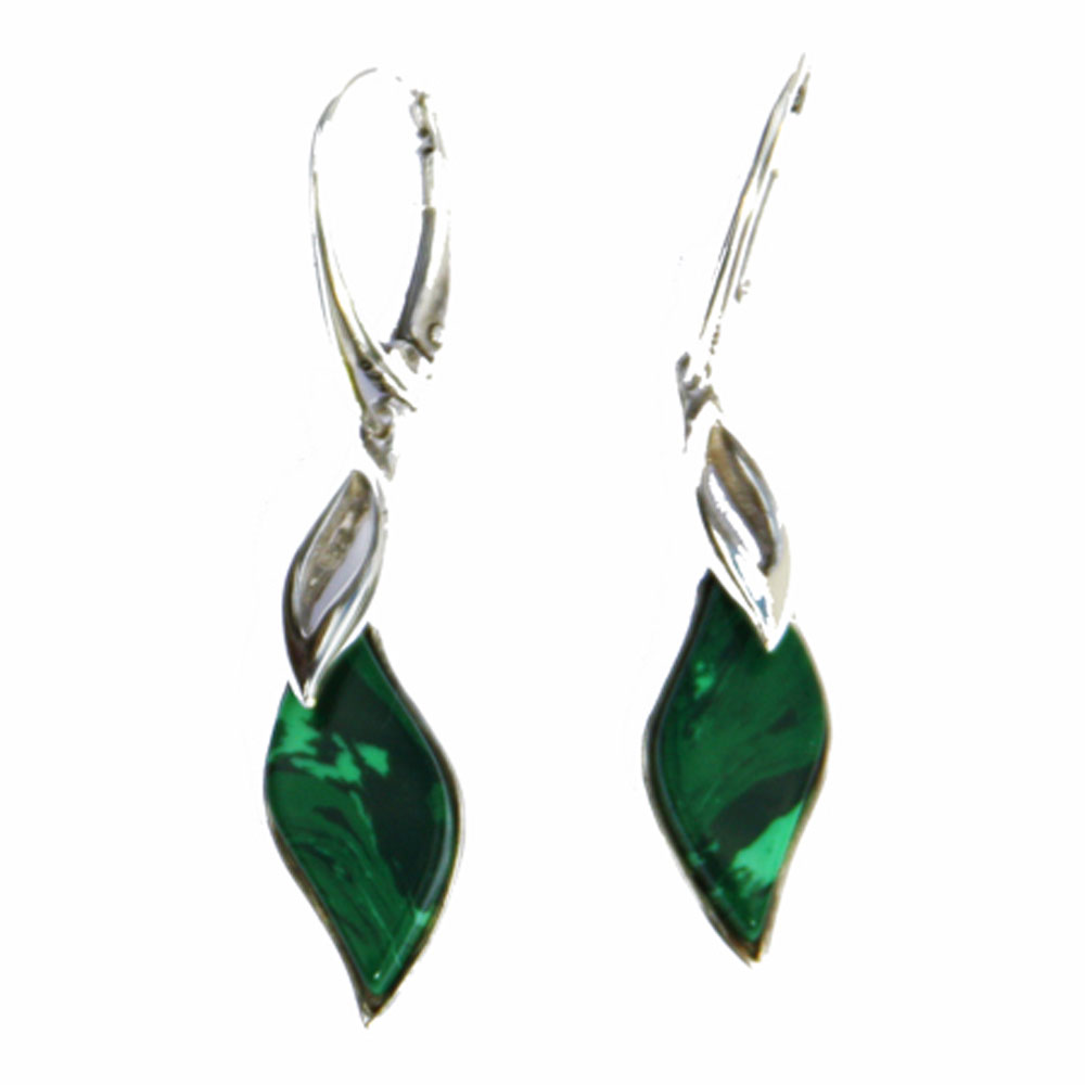 Green Malachite Earrings 1310