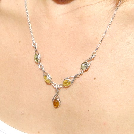 Multi Amber Necklace 103