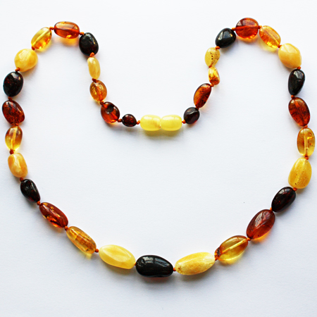 Amber Necklace Olive-Mix