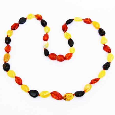 Amber Necklace Olive-Mix