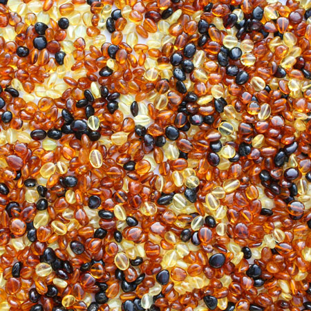 Olive Multi Amber Beads 5 gram