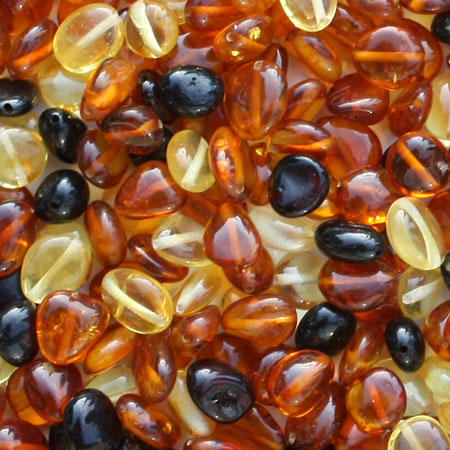 Olive Multi Amber Beads 5 gram