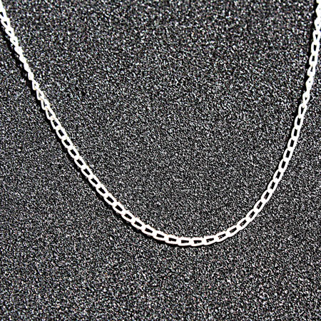 Sterling Silver Open Curb Chain 24 inch.