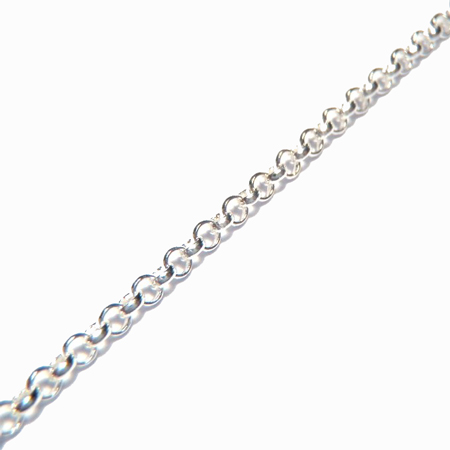 ROLO Sterling Silver Chain 20 inch.