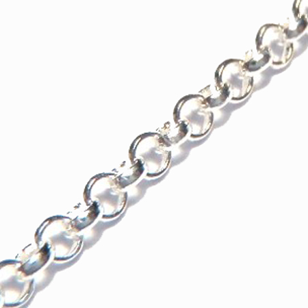 ROLO Sterling Silver Chain 18 inch.