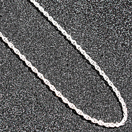 Silver Solid Rope Chain 24 inch.
