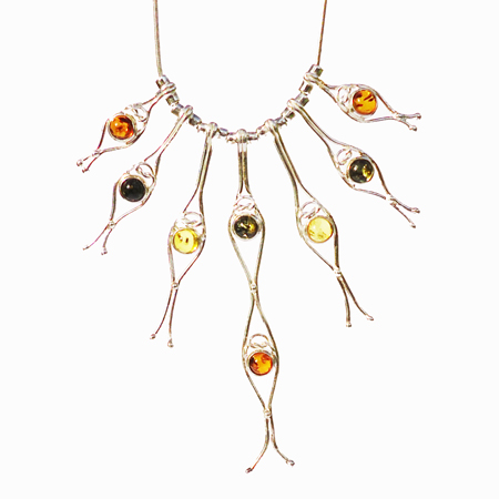 Multi Amber Necklace 1105