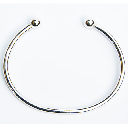 SILVER BANGLE-SCREW OFF BEADS