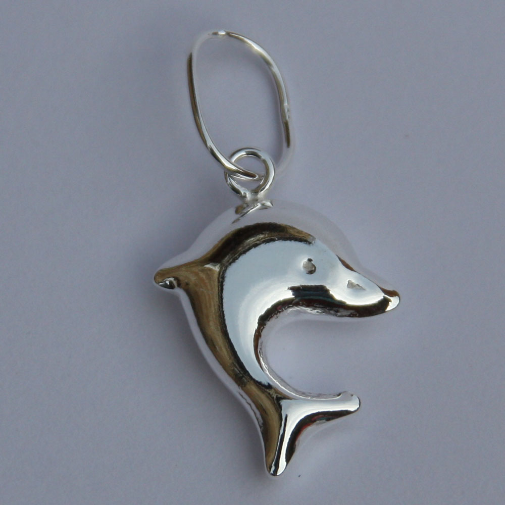 Silver Dolphin Charm-Pendant