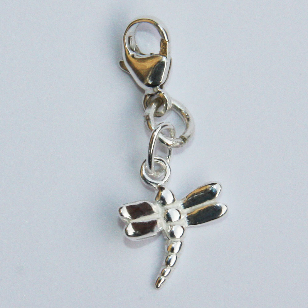 Silver Dragonfly Charm-Pendant