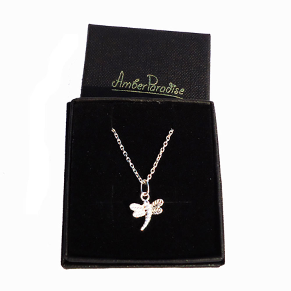 Silver Dragonfly Charm-Pendant