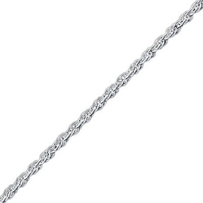 Silver Solid Rope Chain 20 inch.