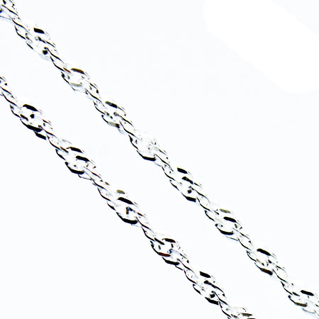 Silver Singapore Chain-Bracelet 7.5 inch.