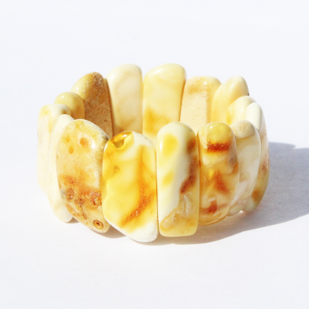 Butter Amber Stretch Ring 