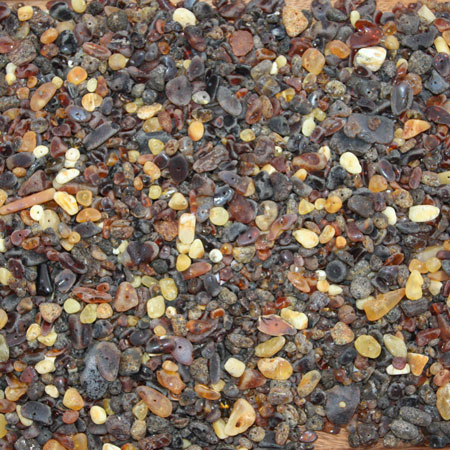Unpolished Amber Beads-Mix