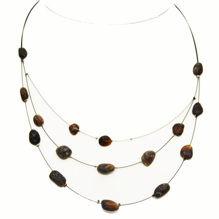 Unpol Amber Wire Necklace